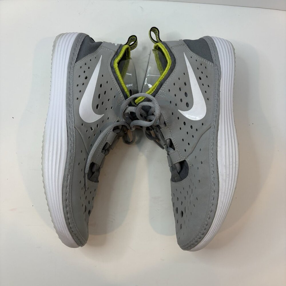 Nike Solarsoft Costa Low Running Shoes White Yellow‎ Volt Men's size 10 Athletic - Picture 6 of 9